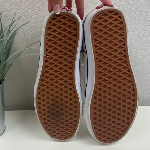 VANS Cream Checker & Floral High Top Vans - Size 9 - Picture 6 of 6